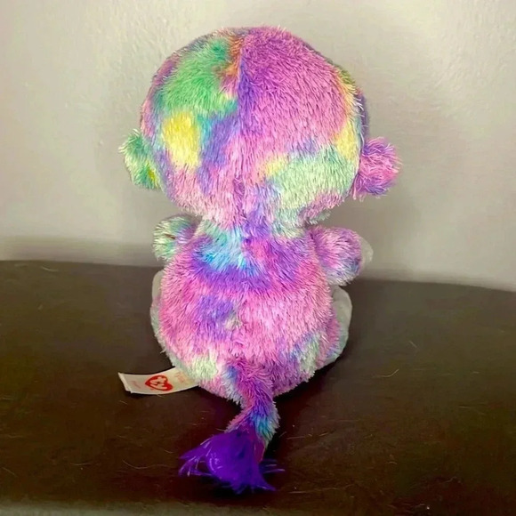 TY Beanie Boos ZURI the Colorful Monkey (6 Inch) Plush Stuffed Animal Toy 2017 - Picture 2 of 3